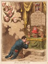 Gillray (James). Shrine at St. Ann's Hill, London: H. Humphreys, May 26th 1798