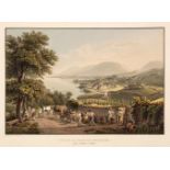 Switzerland. An album of 35 fine colour aquatint Swiss views after Wetzel, circa 1820 -1830