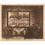 Gillray (James). Exhibition of a Democratic Transparency..., H. Humphrey, April 15th 1799