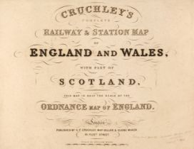 Cruchley (G. K. publisher). Cruchley's Complete Railway & Station Map..., circa 1860