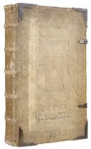 German folio blind-stamped pigskin binding, attributed to Hans Armherr, Nuremberg, circa 1570