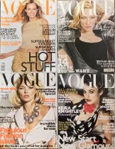 Vogue. A collection of approximately 160 UK issues of Vogue magazine, 1990-2015