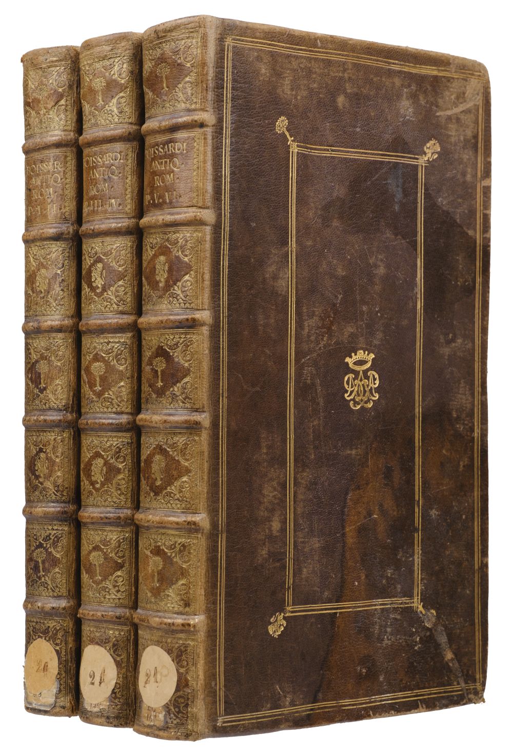 Boissard (Jean-Jacques, Theodor De Bry). Romanae Urbis topographiae et antiquitatum, 6 parts in 3 - Image 2 of 2