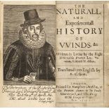 Bacon (Francis). Bacon (Francis). The Naturall and Experimentall History of Winds, 1653