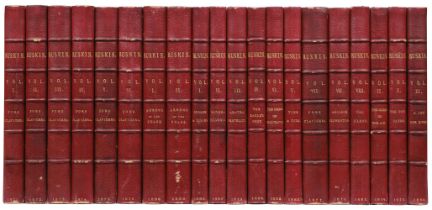 Ruskin (John). The Works, 20 volumes, London: Chatto & Windus, 1871-82