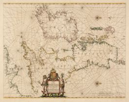 British Isles. Jansson (Jan), Pascaart Vant Canaal Tusschen Engelandt..., [1650]