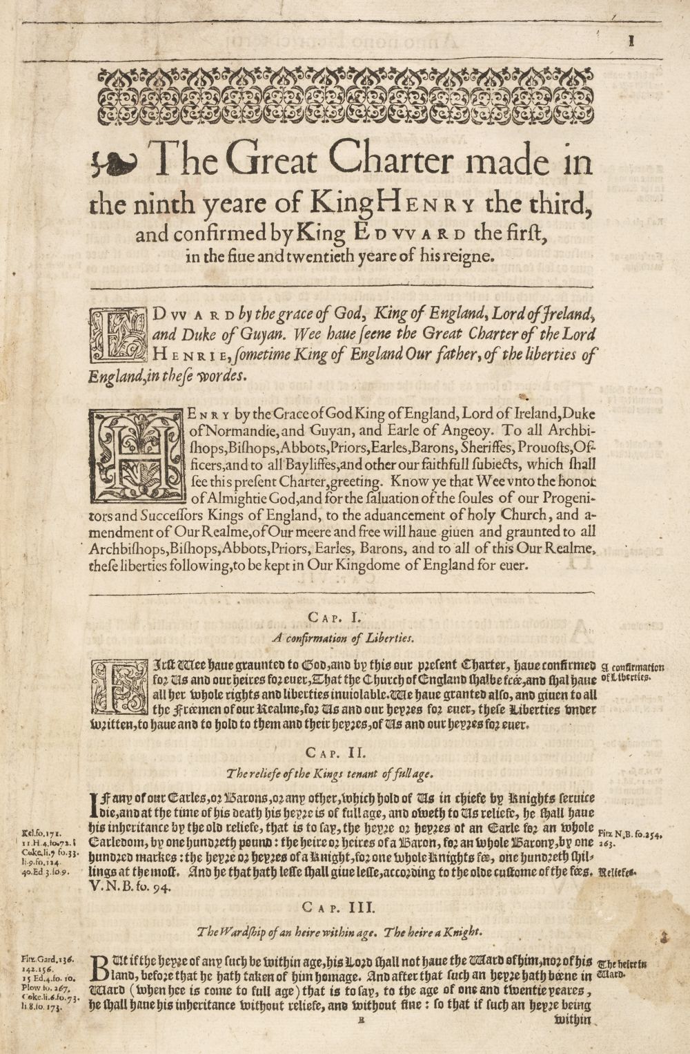 Statutes from Henry III to James I, circa 1609