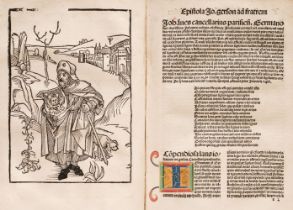 Gerson (Johannes). Opera: Inuentarium eorum que in operibus ..., 1489