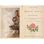 Cole (Eliza). A Lady's Tour Round Monte Rosa, 1st edition, 1859