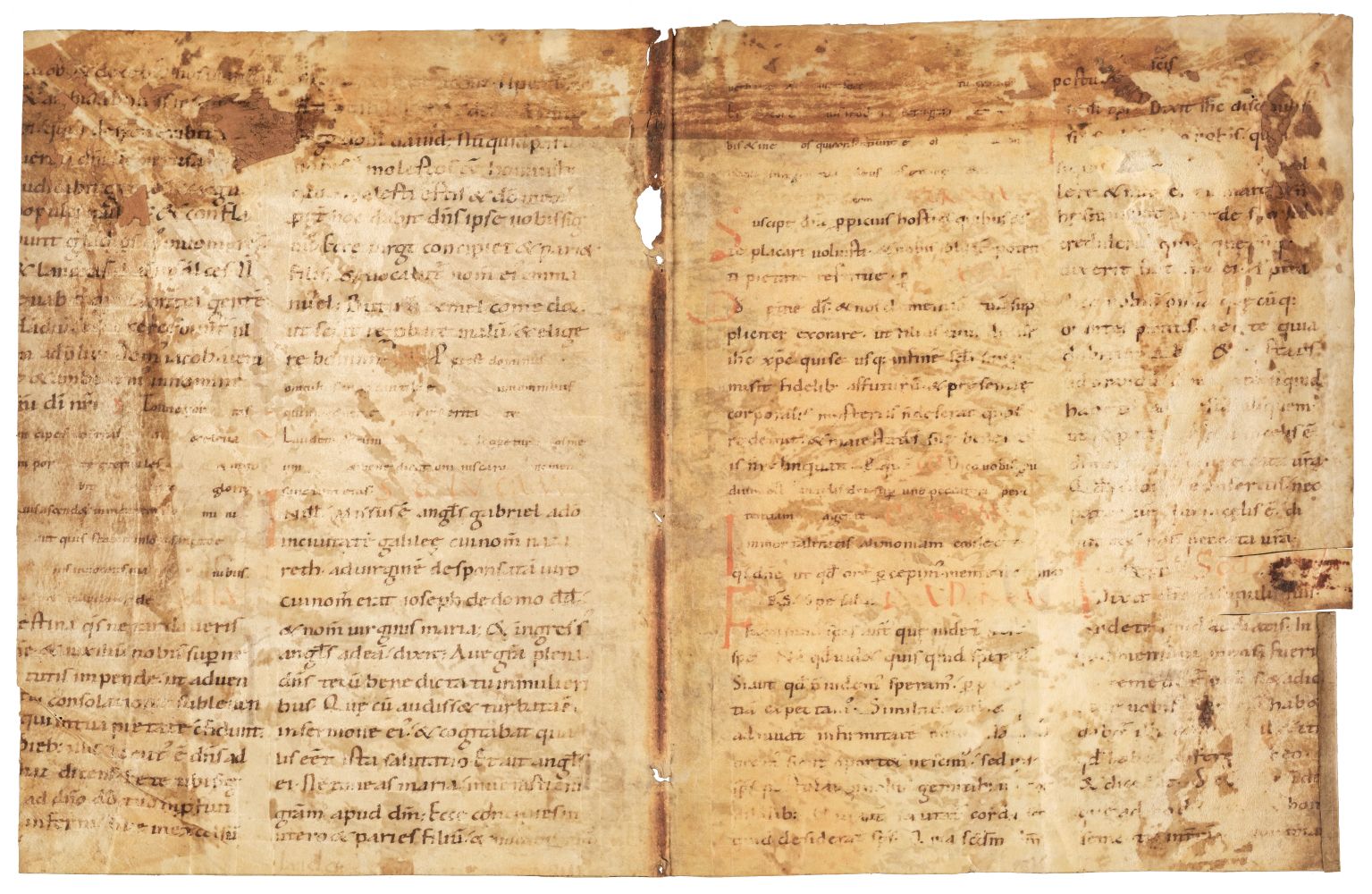 Manuscript Leaf. Messine Neumes, 11th century