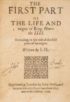 Hayward (Sir John). The First part of the life and raigne of King Henrie the IIII, 1599 [but ?1629]