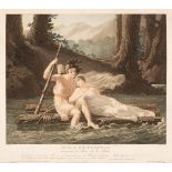 Simon (Peter). Atala et Chactas traversant un Fleuve de la Floride & Atala et Chactas..., [1801]