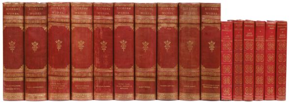 Dickens (Charles). The Works, 10 volumes, New York: Pollard & Moss, 1887