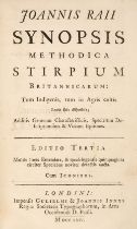 Ray (John). Synopsis Methodica Stirpium Britannicarum…, 3rd edition, London: G. & J. Innys, 1724