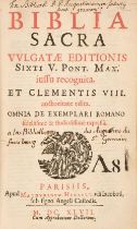 Bible [Latin]. Biblia Sacra Vulgatae Editionis Sixti V. Pont. Max..., Paris, 1647