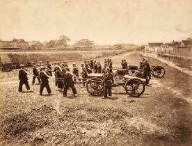 China. Artillery belonging to the Ningpo Contingent, by Henry Cammidge, 1878, albumen print