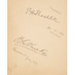 Shackleton (Ernest, 1874-1922). Autograph Signature, 'E. H. Shackleton'