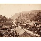 Ceylon. A group of 13 photographs of Ceylon people and views, c. 1860s