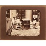 China. Two albumen prints by William Saunders, c. 1870