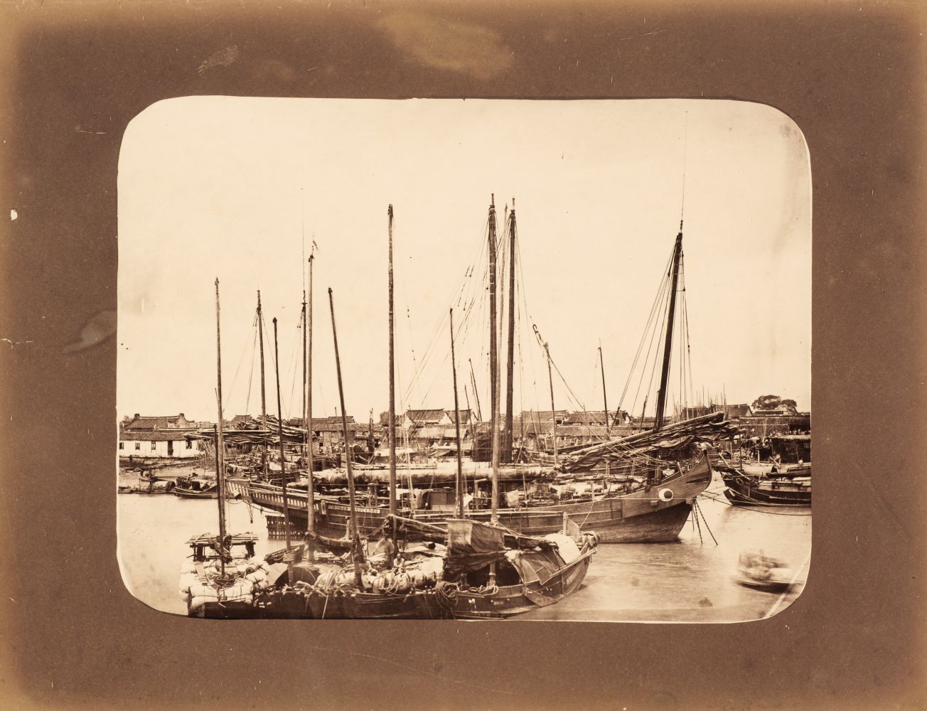 China. Two albumen print photographs, c. 1870