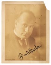 Mussolini (Benito Amilcare Andrea, 1883-1945), Signed Photograph, ‘Benito Mussolini’, c. 1930