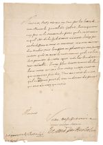 Richelieu, (Armand Jean du Plessis, Cardinal, Duc de), Letter Signed, 6 July 1636