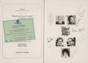 Royal Variety Performance Programme, 19th July 1990, multi-signed