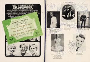 Royal Variety Performance Programme, multi-signed, 1965