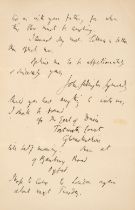 Symonds, John Addington (1840-1893), Autograph Letter Signed, ‘John Addington Symonds’