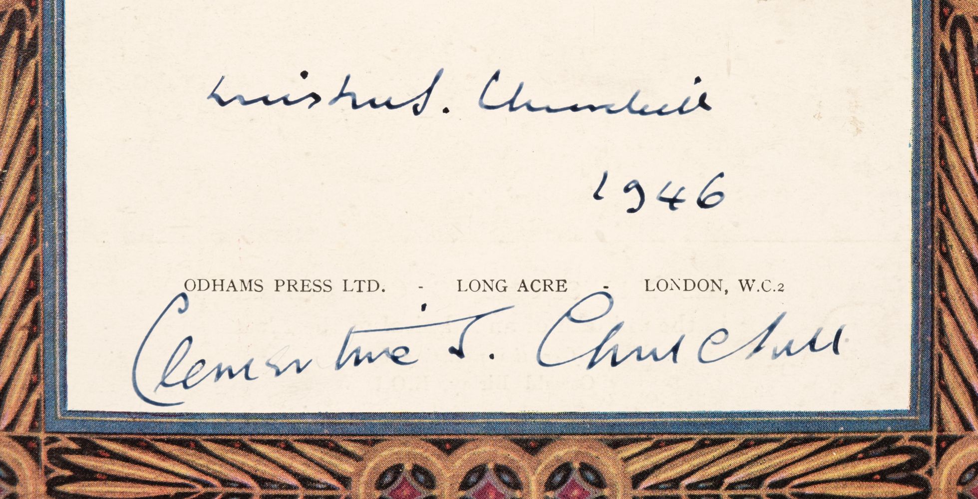 Churchill (Winston Spencer, 1874-1965), The Victory Book. Dedicated to all the Peoples..., [1945] - Bild 2 aus 6