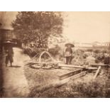 China. Irrigation of rice field, by William Saunders, c. 1870