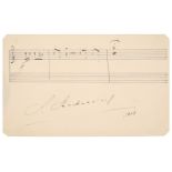 Rachmaninoff (Sergei, 1873-1943), Autograph Musical Quotation Signed