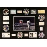 Moonwalkers. A NASA Apollo Missions’ Moonwalkers’ autographs wall display piece