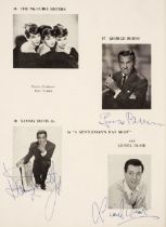 Royal Variety Performance multi-signed programmes, 1961-64