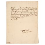 Pope Sixtus V (1521-1590). Letter Signed, Rome, 17 January 1573 [1574]