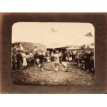 China. Chinese execution [and] Chinese convicts in the Kangue, both by William Saunders, c. 1870