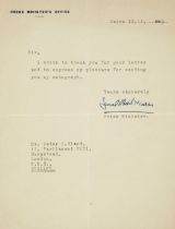 Nasser (Gamal Abdel, 1918-1970). Typed Letter Signed, ‘Gamal Abdel Nasser’, 1955