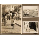 Travel photography. 12 family travel albums, containing approximately 1,000 photographs, 1903-1935