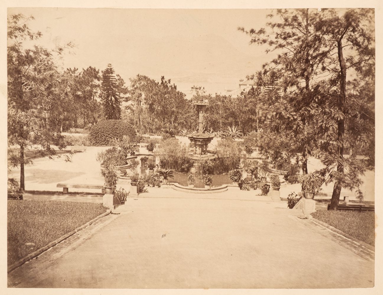 Hong Kong. Seven albumen print photographs, c. 1870 - Image 3 of 7