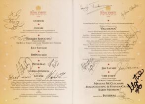 Royal Variety Performance multi-signed programmes, 1997-2007