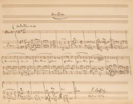 Rossini (Gioachino Antonio, 1792-1868). Autograph Musical Manuscript of 'Un Rien', 1864