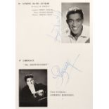 Royal Variety Performance multi-signed programmes, 1951-60