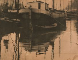 Coburn (Alvin Langdon, 1882-1966). Canal in Rotterdam, 1908, photogravure