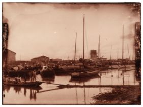 China. View of the Pei Ho River, Tien-Tsin (Tianjin), c. 1900