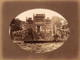 China. A group of 3 albumen print photographs, c. 1870