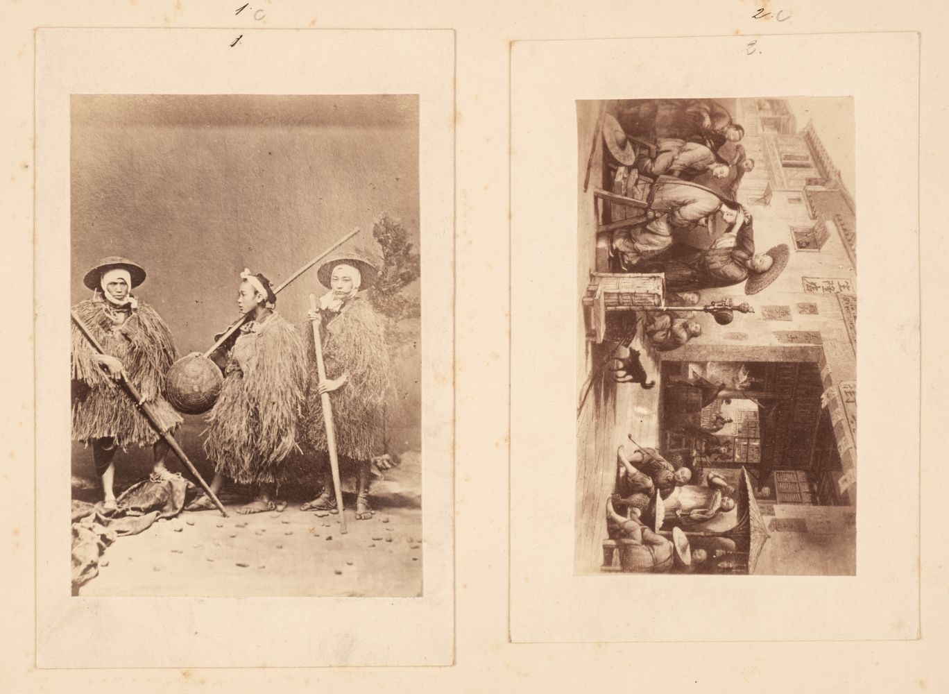 China. Six albumen print photographs, c. 1870 - Image 2 of 5