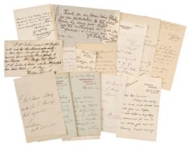 Victorian Autographs. A good collection of 75 Autograph Letters Signed, mostly 19th century