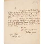 Godwin (William, 1756-1836), Autograph Letter Signed, ‘William Godwin’, 29 February 1824