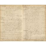 Aphorisms. An alphabetical manuscript volume of aphorisms and quotations, mid 18th century