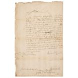 Charles II (1630-1685). Document Signed, ‘Charles R’, Whitehall, 13 July 1670